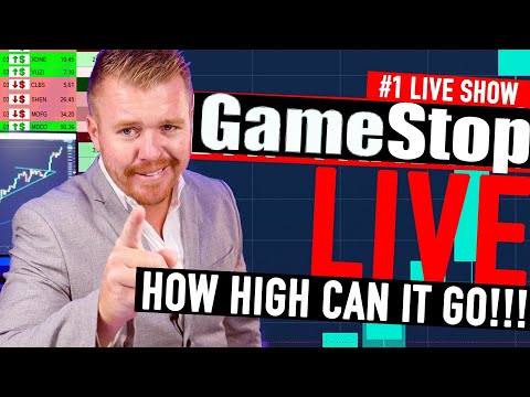 GAMESTOP DAY TRADING LIVE! $GME $AMC $BB REDDIT MADNESS!