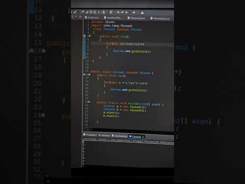 Java example program...#java#program#multithreadinginjava..java in tamil