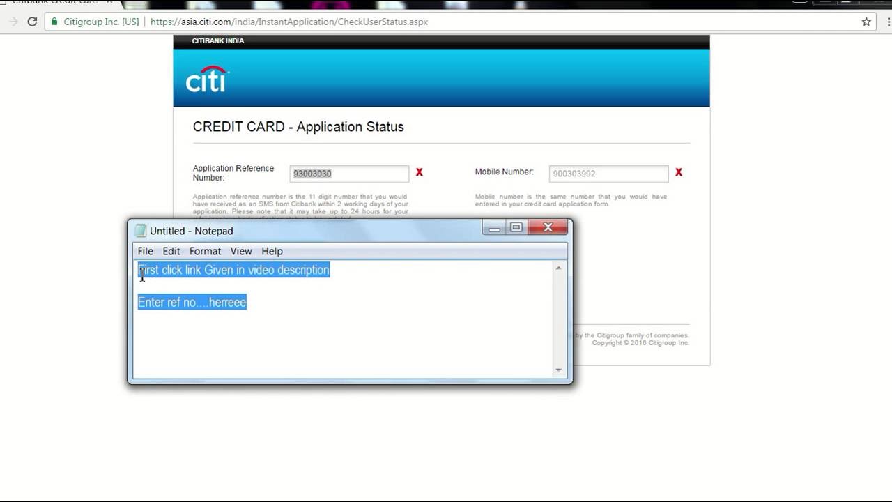 How to Check Citibank Credit Card Application Status ...