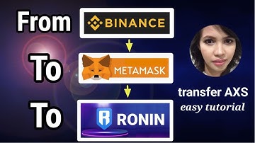 Transfer AXS from BiNANCE to METAMASK to RONiN Easy Tutorial to buy AXIE | Myradel Hu