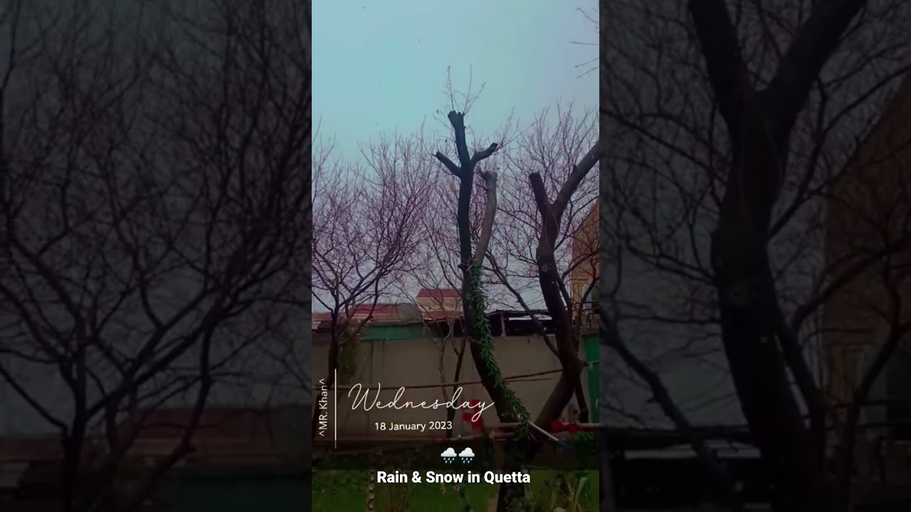 Rain & Snow in Quetta