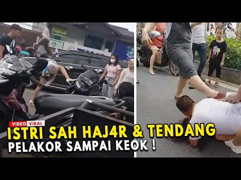 PELAKOR APES.. Suami Kepergok Lagi Jalan Sama Pelakor, Istri sah Tak Terima & Dibikin Keok