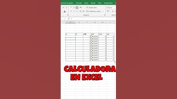 CALCULADORA EN EXCEL #excel #aprender #viral #calculator #parati