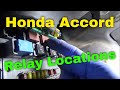 Honda Accord Relay Locations (2003-2007)