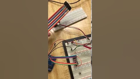 Seven-segment display of analog IR sensor