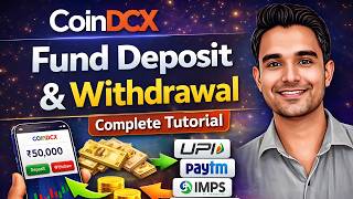 CoinDCX INR Deposit & Withdrawal Guide | UPI, IMPS, NEFT, RTGS Complete Process