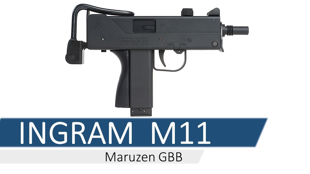 Страйкбольный Ingram M11 Gas Blow Back Maruzen - YouTube