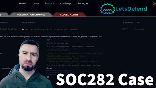Phishing Email Analysis | Letsdefend SOC282