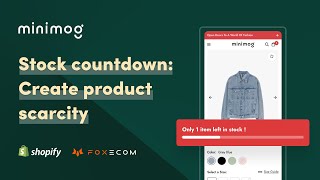 How to Set up Stock Countdown for your Shopify store | FoxKit app Shopify tutorial screenshot 1