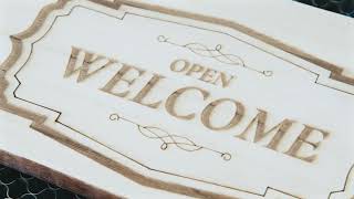Welcome Sign Right in Front of Your Door: How It’s Made with an #omtech Laser