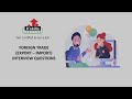 Foreign trade export import interview questions