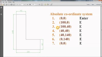AutoCAD 2015 tutorials: basics line command in absolute co ordinate system[hindi]