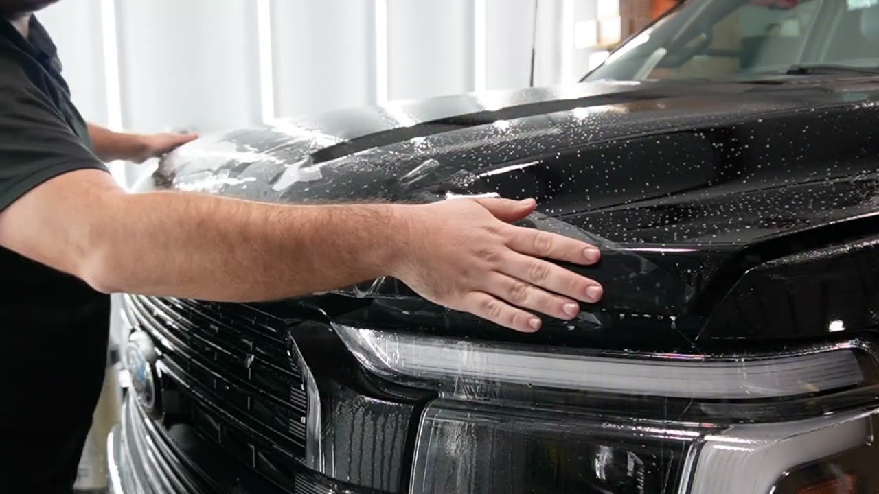Applying Hyperclean Three Year Ceramic Coating and Opticle PPF on a 2024 F-150