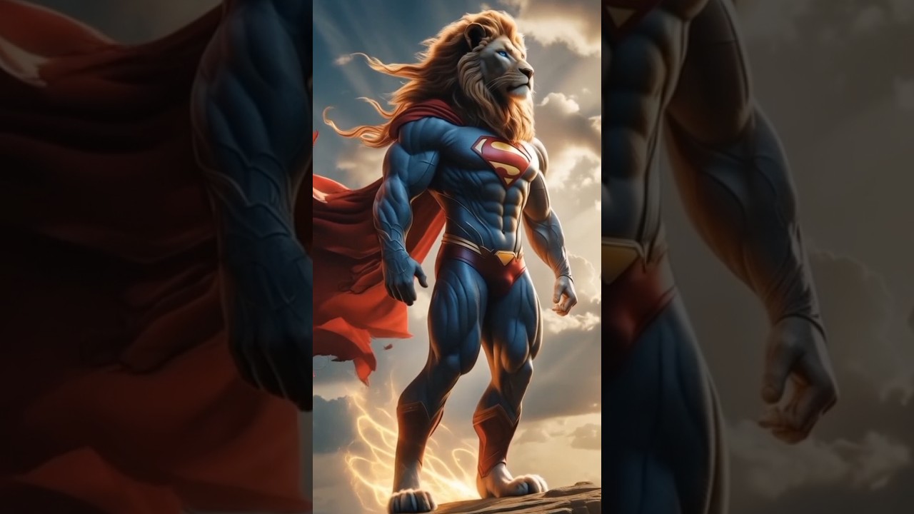 Superman Meets the Lion King 👑⚡ | Epic Encounter