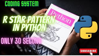 R star pattern in python |for loop star patterns |python3 star patterns |R pyramid shape in python |