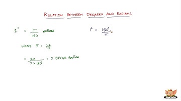 What is the relation between Degrees and Radians ?