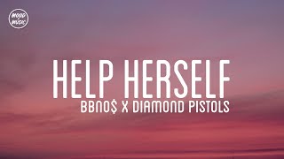 bbno$ x diamond pistols - help herself (lyrics)