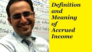 Basic Accounting Terms Video 11 What Is Accrued Income Youtube