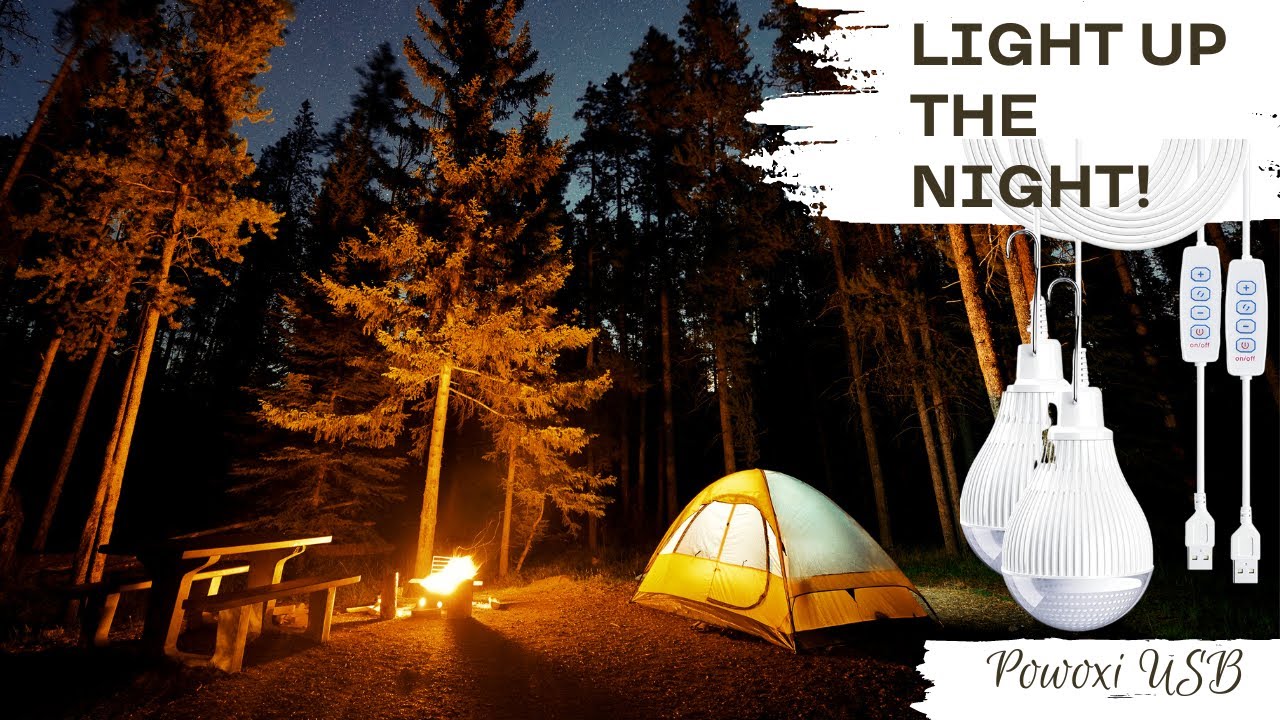 Outdoor Camping LED Lighting Tent Light Atmosphere Light Camp Decorative  Light String Camping Light USB String Light