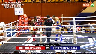Finale : BOUDHA Bonjasky (CI) vs ERGESHOV Ali Khan (Kirghizistan)