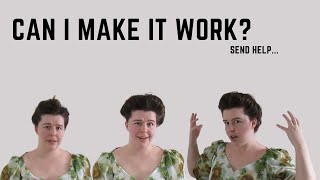 Edwardian Hairstyle for Shorter Hair @scrappypatterns