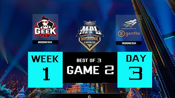 GEEKFAM ID VS GENFLIX AEROWOLF GAME 2 MPL INVITATIONAL 4 NATIONAL CUP QUALIFIER DAY 3