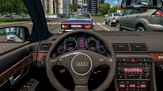 City Car Driving - 2004 Audi A4 Avant 1.9 TDI [Steering Wheel Gameplay]