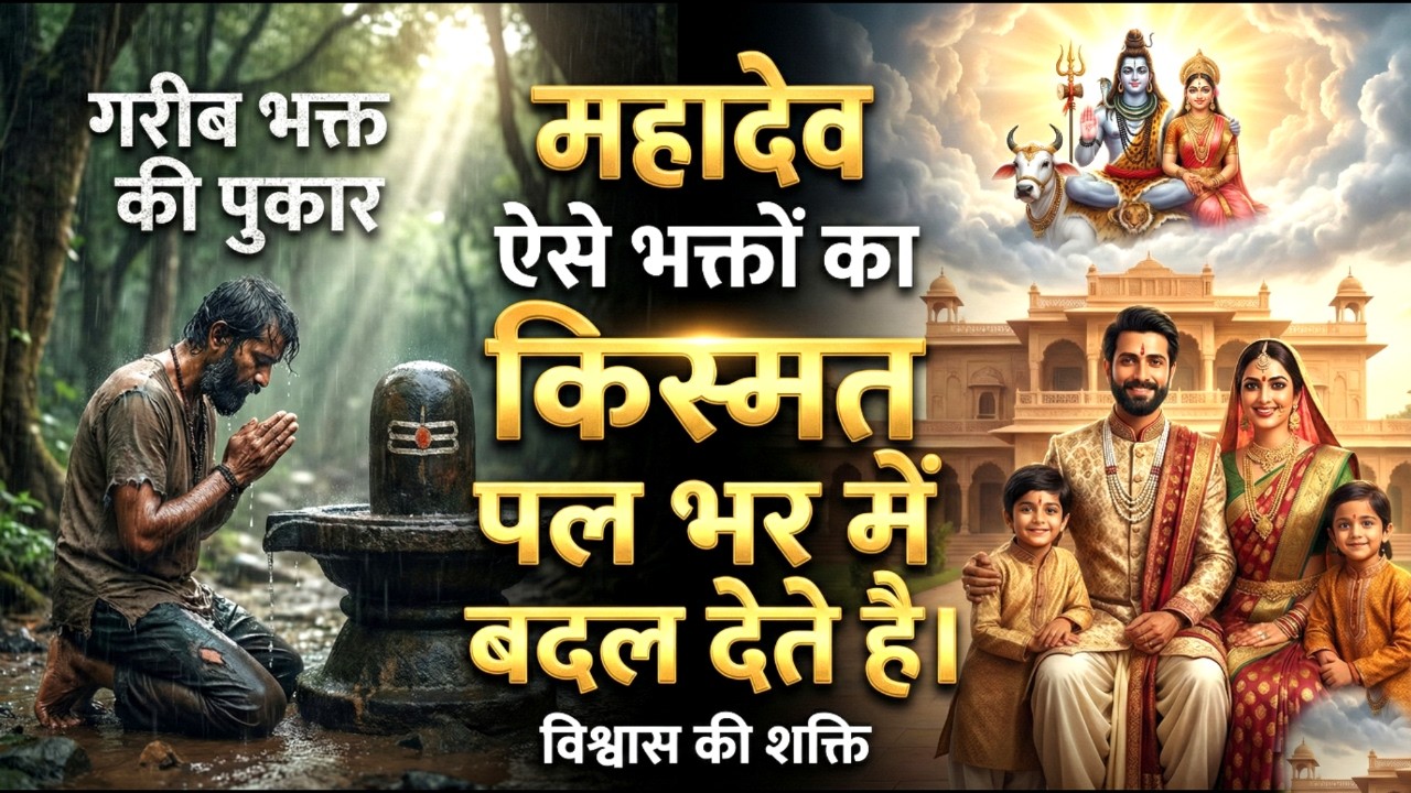 गरीब भक्त की पुकार। ऐसे भक्तो का किस्मत महादेव पल भर में बदल देते है। महाशिवरात्रि स्पेशल