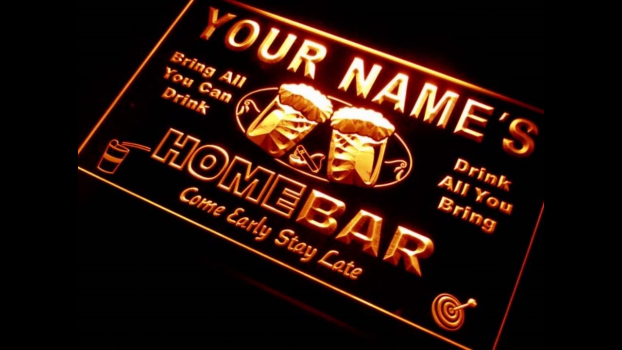 7 colors Name Personalized Custom Home Bar Beer Neon Sign