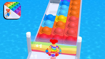 Pop It Run 🔴🔵🟣 Max Level - All Levels Gameplay (iOS & Android) Walkthrough Part 2