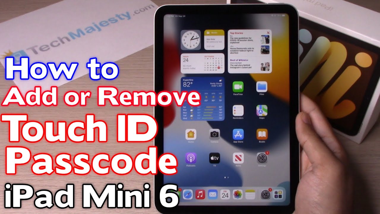 How to Add or Remove Passcode and Touch ID on iPad Mini 6 (2021
