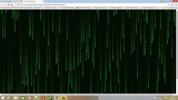 Make Matrix Rain Effect with Canvas and HTML 5