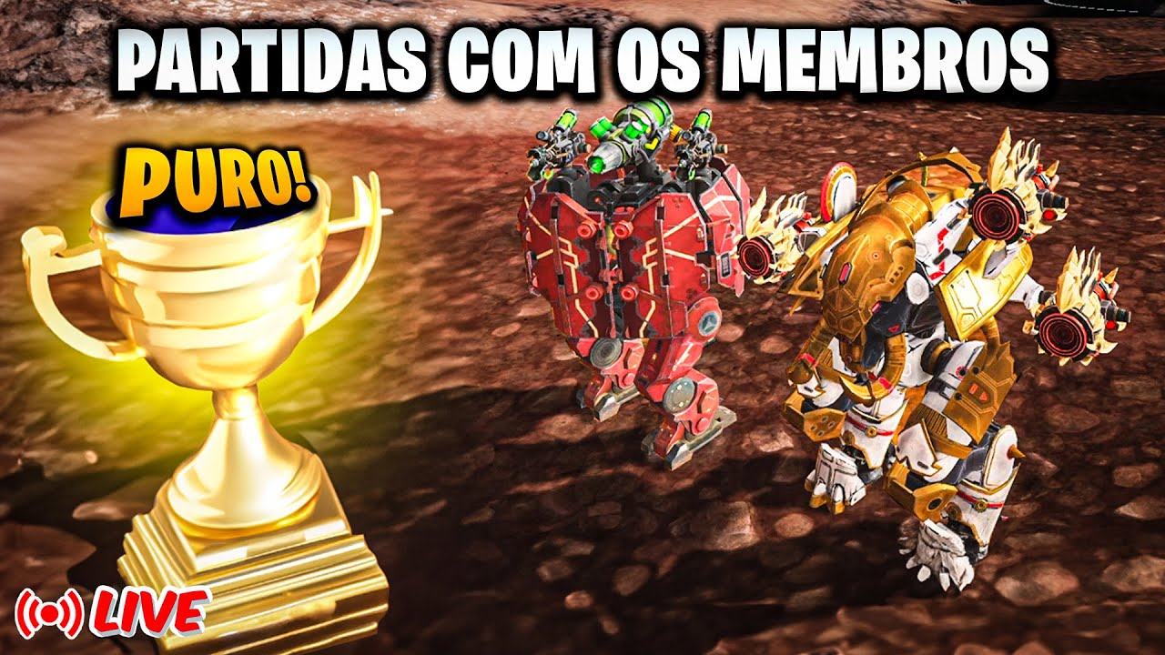 🔴SÓ QUEM TA PURO🔴 PARTIDAS PERSONALIZADAS PRA QUEM TEM HABILIDADE no WAR ROBOTS!  #WRWinVelos