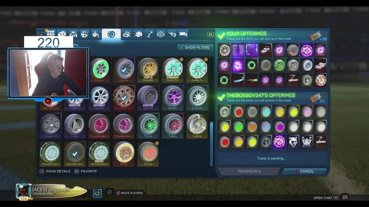 Trying Out Squishy's Settings Rocket League Trading Stream + Games