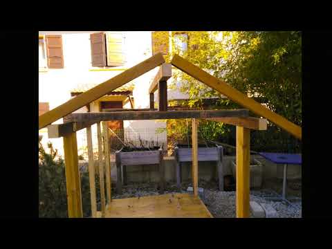Construction écologique d&rsquo;un Abri de jardin / Chalet pour enfants (Partie 1) - DIY