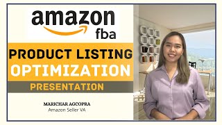 AMAZON PRODUCT LISTING OPTIMIZATION VIDEO PRESENTATION