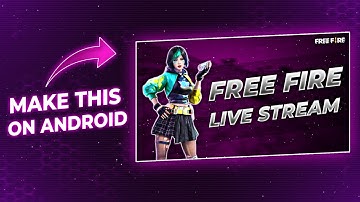 How to Make Gaming Live Stream Thumbnail on Android | Free Fire -BGMI Live Stream Thumbnail Tutorial