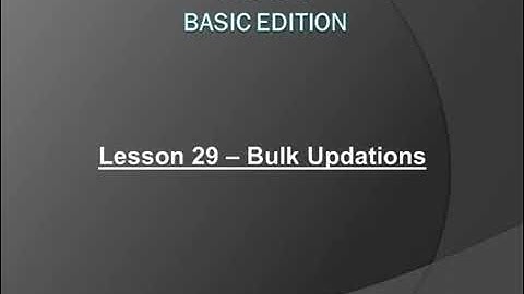 How to Update Item, Master, Accounts in Bulk In Busy Accounting Software
