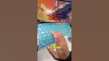 This Keyboard SOUNDS like bubble wrap?! 🫧 🤯 #mechanicalkeyboard #customkeyboard #customkeyboards