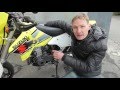 suzuki drz400sm осмотр, 56000 км, пробег по Японии, состояние