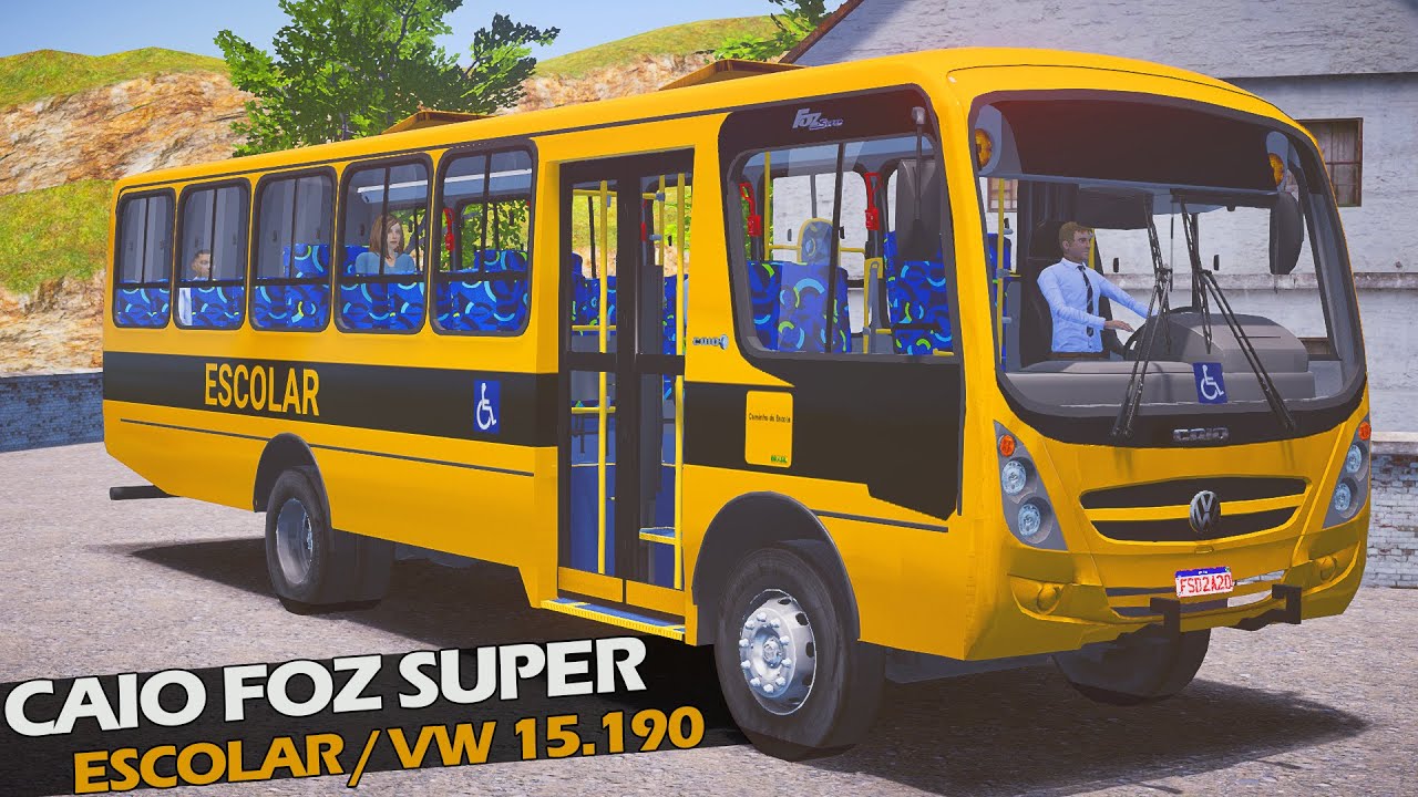 proton bus simulator road mod escolar do caio foz super escolar e