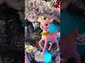 Raz 4.25" Set of 2 Blue and Pink Retro Deer Christmas Ornament 4607013