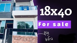 18x40 House Design 3D | 720 Sqft | 80 Gaj | latest property near me | 5x12 Meters