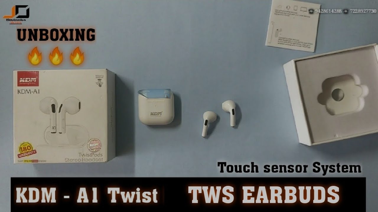 40. KDM - A1 Twist tws earbuds Headset 