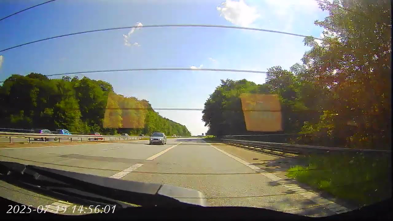 nær uheld på motorvejen bagfra del 2/2