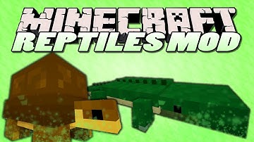 Minecraft Mods | REPTILES MOD (RIDE TURTLES!) | Mod Showcase