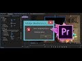 Error Compiling Movie - Render - Unknown Errors - Premiere Pro