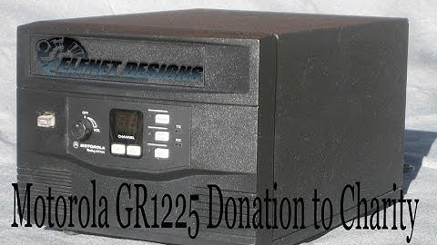 Motorola GR1225 Charity Donation