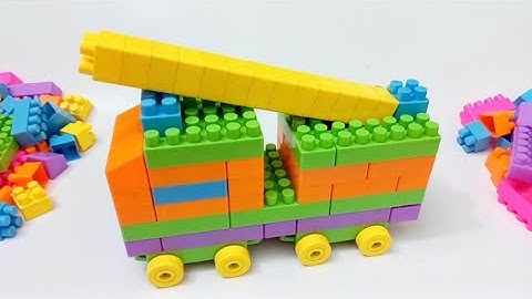 Satisfying DIY Lego Fire Truck/ ASMR Building Blocks/Lego Blocks Game#buildingblocks#asmr#asmrsounds