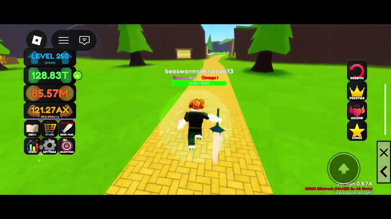 My stats | Weapon masters (roblox)